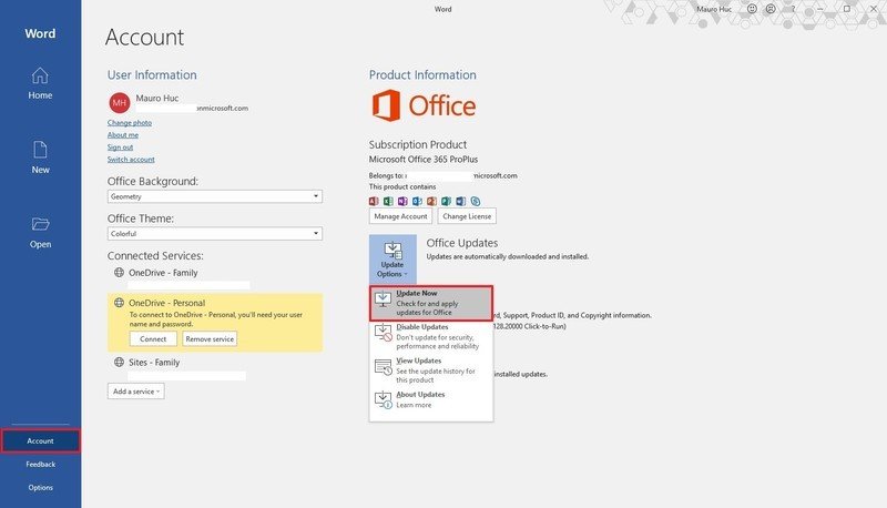 how to inspect document in office 365 for mac